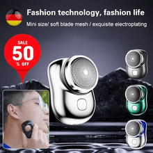 Portable USB Rechargeable Shaver | Compact Travel Beard Trimmer with One-Touch Use for Smooth Shaving at Home, Office|