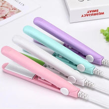 Mini Portable Ceramic Hair Straightener & Curler | Smooth, Silky, Frizz-Free Styling