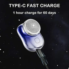 Portable USB Rechargeable Shaver | Compact Travel Beard Trimmer with One-Touch Use for Smooth Shaving at Home, Office|