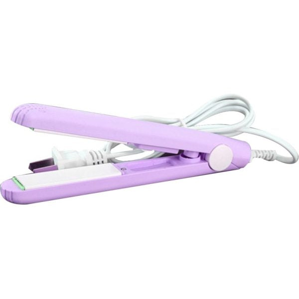 Mini Portable Ceramic Hair Straightener & Curler | Smooth, Silky, Frizz-Free Styling